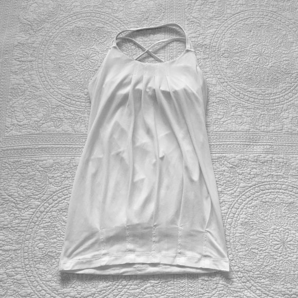 EUC Lululemon Size 4 Flow And Go Tank II White - Picture 7 of 12